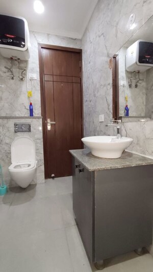 Bathroom in 3 BHK Builder Floor at Saket – for Rent
