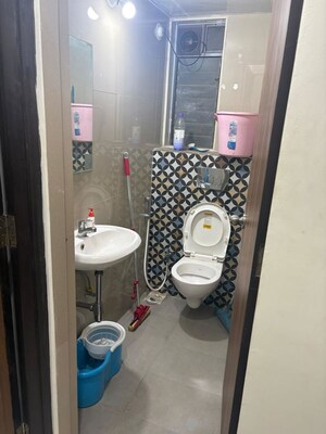 Bathroom in 2 BHK Apartment at Raymond Ten X Habitat, Pokhran Road No Two – for Rent