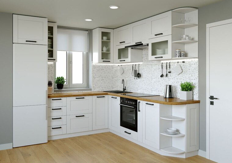 Kitchen, shalimar bagh 3 Bedroom 1000 Sq.Ft. Builder Floor In Shalimar Bagh Delhi 10302946