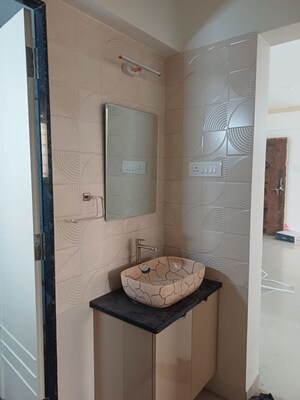 Bathroom in 2 BHK Apartment at Shubarambh Apartments, Manpada – for Rent