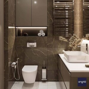 Washroom in 3 BHK Builder Floor at Pitampura – for Sale