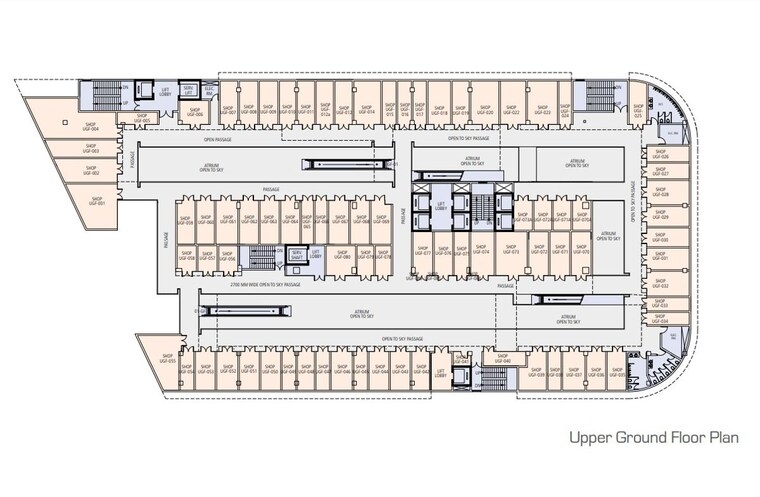 Floor Plan, emaar-mgf-colonnade Commercial Office Space 2750 Sq.Ft. In Sector 66 Gurgaon 10303066
