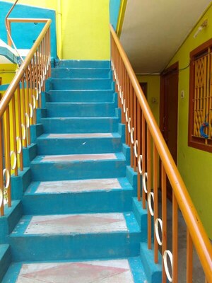 Staircase in 1 BHK Independent House at Rathinapuri – for Rent