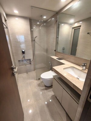 Bathroom in 2 BHK Apartment at Hiranandani Castle Rock, Powai – for Rent
