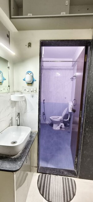 Bathroom in 2 BHK Apartment at Wadgaon Sheri – for Rent
