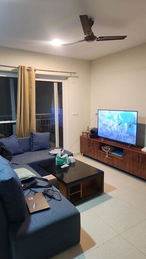 Living Room in 3 BHK Apartment at SJR Blue Waters, Off Sarjapur Road – for Rent