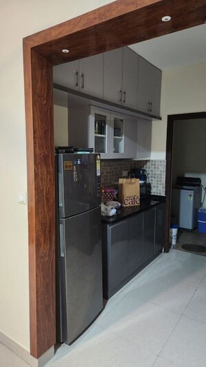 Kitchen in 3 BHK Apartment at SJR Blue Waters, Off Sarjapur Road – for Rent