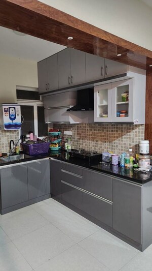 Kitchen in 3 BHK Apartment at SJR Blue Waters, Off Sarjapur Road – for Rent