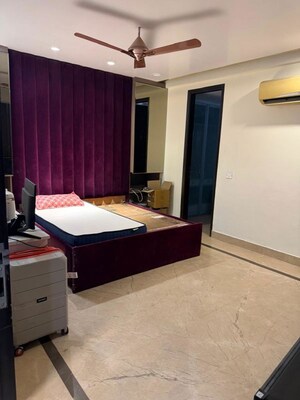 Bedroom in 3 BHK Builder Floor at Delhi Cantonment – for Rent