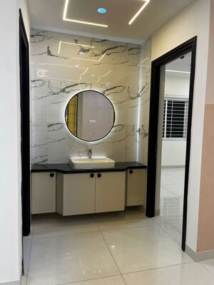 Bathroom in 3 BHK Apartment at Aparna Zenon, Puppalaguda – for Rent