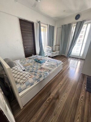 Bedroom in 3 BHK Apartment at Newa Bhakti Park, T.T.C. Industrial Area – for Rent