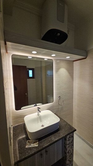 Bathroom in 3 BHK Builder Floor at Panchsheel Park – for Rent