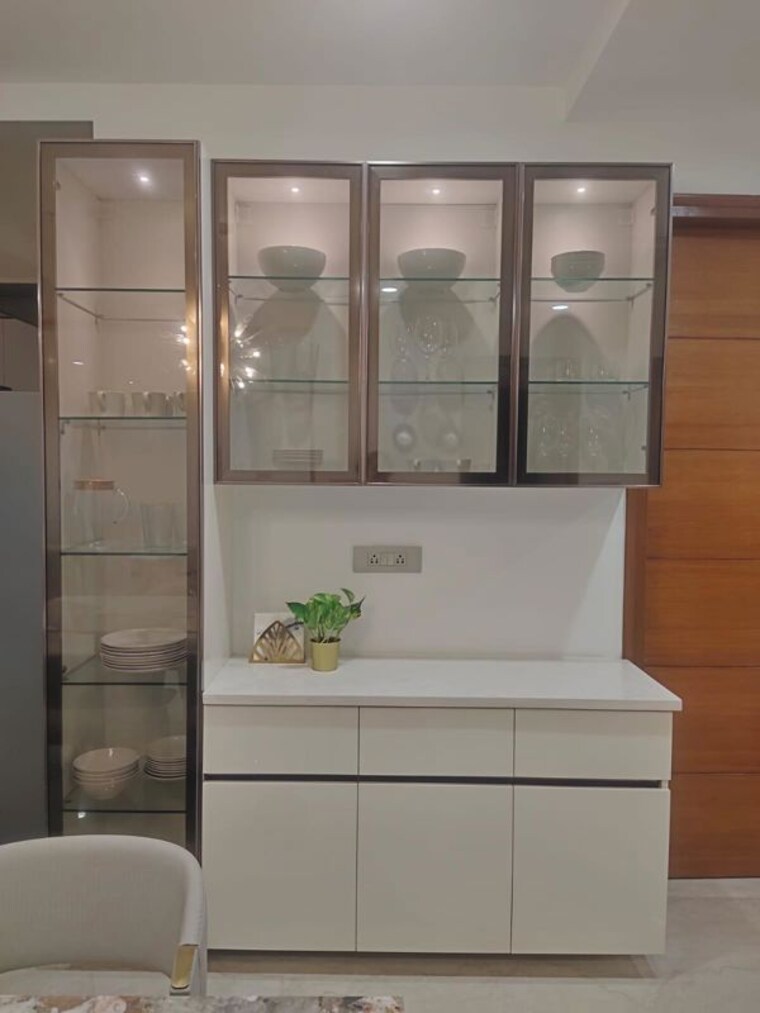 Kitchen, my-home-bhooja 3 Bedroom 3500 Sq.Ft. Apartment In Hi Tech City Hyderabad 10196251
