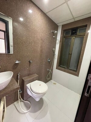 Bathroom in 1 BHK Apartment at Lalani Grandeur, Goregaon East – for Rent