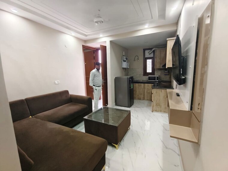 Living Room, chattarpur 2 Bedroom 750 Sq.Ft. Apartment In Chattarpur Delhi 10278971