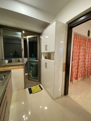 Building Lobby in 4 BHK Apartment at Raj Grandeur, Powai – for Rent