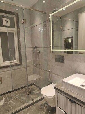 Bathroom in 3 BHK Builder Floor at Navjeevan Vihar – for Rent