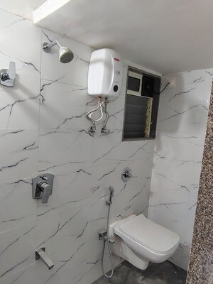 Bathroom in 1 BHK Apartment at Kalina Sangam CHS, Santacruz East – for Rent