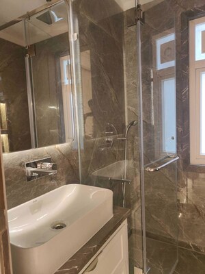 Bathroom in 3 BHK Builder Floor at Navjeevan Vihar – for Rent