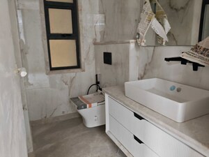 Bathroom in 3 BHK Builder Floor at Navjeevan Vihar – for Rent