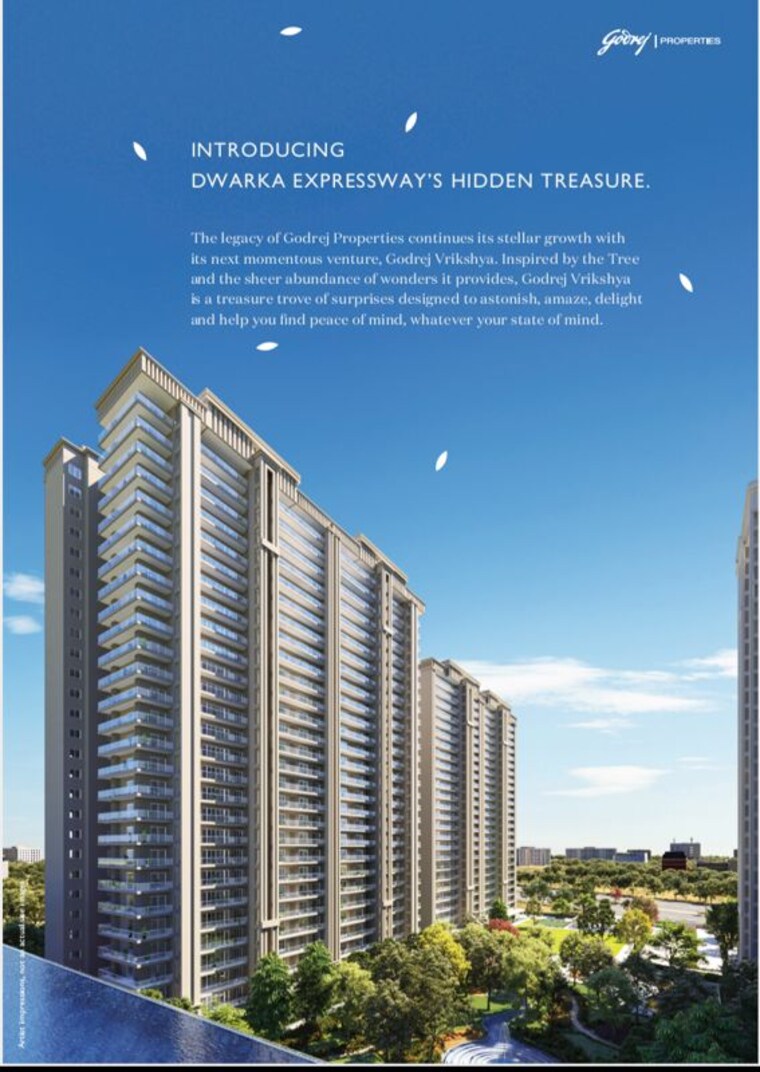Exterior View, godrej-vrikshya 3 Bedroom 1947 Sq.Ft. Apartment In Sector 103 Gurgaon 10303781