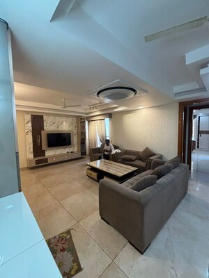 Living Room in 3.5 BHK Apartment at MI Rustle Court, Gomti Nagar – for Rent