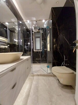 Bathroom in 3 BHK Builder Floor at Sarvapriya Vihar – for Rent