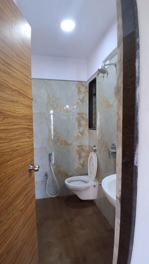 Bathroom in 1 BHK Apartment at Prayag Heights, Dindoshi – for Rent