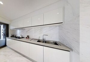 Kitchen in 4 BHK Apartment at Lodha The World Towers World One Tier 2, Worli – for Rent