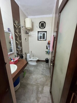 Bathroom in 3 BHK Builder Floor at Shivalik Colony – for Rent