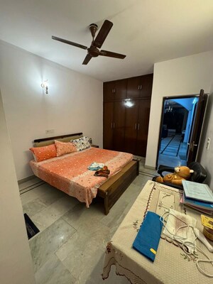 Bedroom in 3 BHK Builder Floor at Shivalik Colony – for Rent