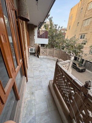 Balcony in 3 BHK Builder Floor at Shivalik Colony – for Rent