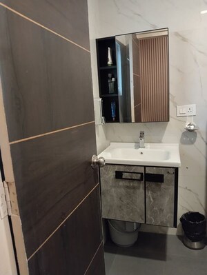 Bathroom in 2 BHK Builder Floor at Nehru Enclave – for Rent