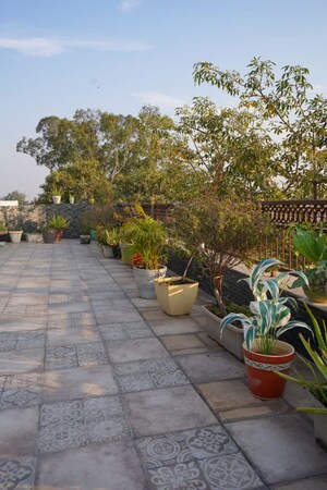 Terrace in 2 BHK Builder Floor at Nehru Enclave – for Rent