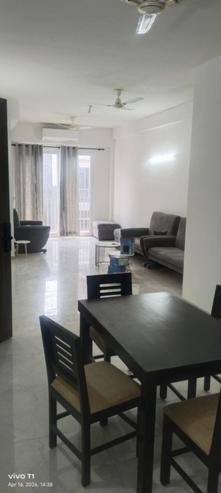 Living Room, smart-world-orchard 3.5 Bedroom 1650 Sq.Ft. Builder Floor In Sector 61 Gurgaon 10304129