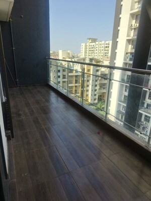 Balcony in 2 BHK Apartment at Paranjape Broadway, Wakad – for Rent