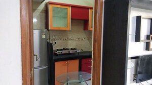 Kitchen in 1 BHK Apartment at K Raheja Heights, Malad East – for Rent