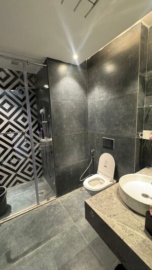 Bathroom in 2 BHK Apartment at Panchsheel Greens II, Sector 16 Greater Noida – for Rent