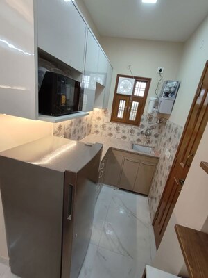 Kitchen in 1 RK Builder Floor at Sushant Lok I – for Rent