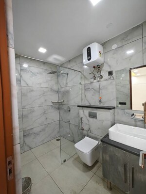 Bathroom in 4 BHK Builder Floor at Sushant Lok ii – for Sale