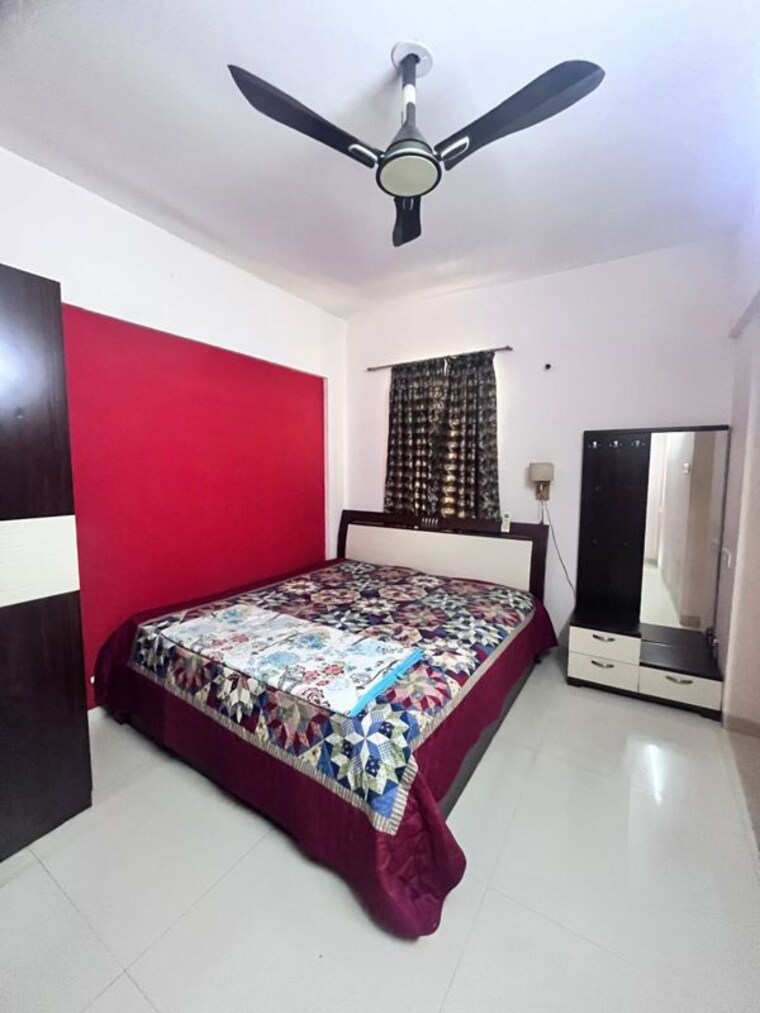 Bedroom, welworth-paradise 3 Bedroom 1200 Sq.Ft. Apartment In Baner Pune 10304288