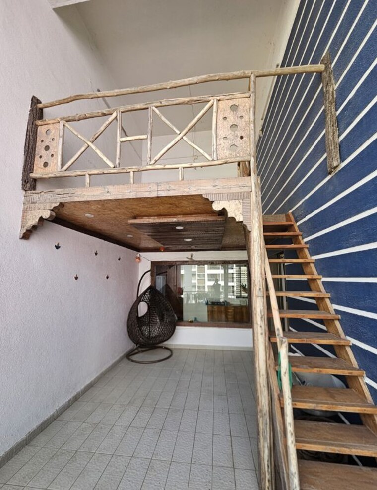 Balcony, amit-sapphire-park 3 Bedroom 1200 Sq.Ft. Apartment In Balewadi Pune 10304362