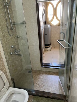 Bathroom in 3 BHK Apartment at Hiranandani Gardens Glen Height, Powai – for Rent