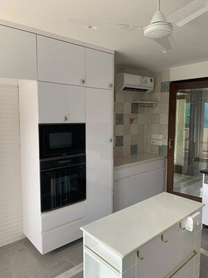 Kitchen in 3 BHK Builder Floor at Shivalik Colony – for Sale