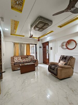 Living Room in 2.5 BHK Apartment at Natu 9 Riviera Hills, Kalwa – for Sale