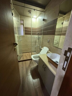 Bathroom in 3 BHK Apartment at Hiranandani Gardens Octavius, Powai – for Rent