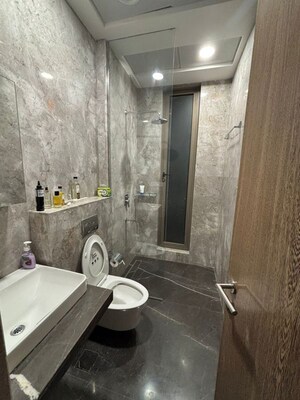 Bathroom in 4 BHK Apartment at Kalpataru Magnus, Bandra East – for Rent