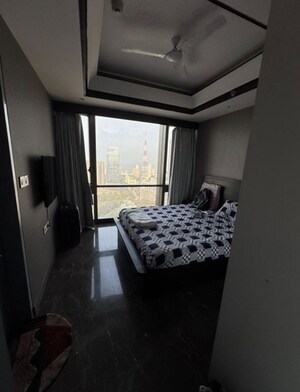 Living Room in 4 BHK Apartment at Lodha Trump Tower, Worli – for Rent