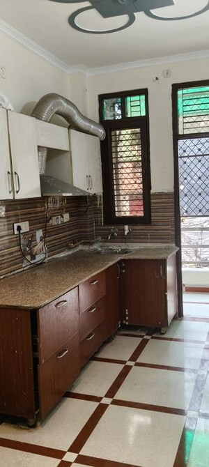 Kitchen in 2 BHK Builder Floor at Govindpuram – for Rent