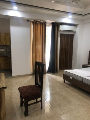 Bedroom in 1 BHK Builder Floor at Sushant Lok I – for Rent